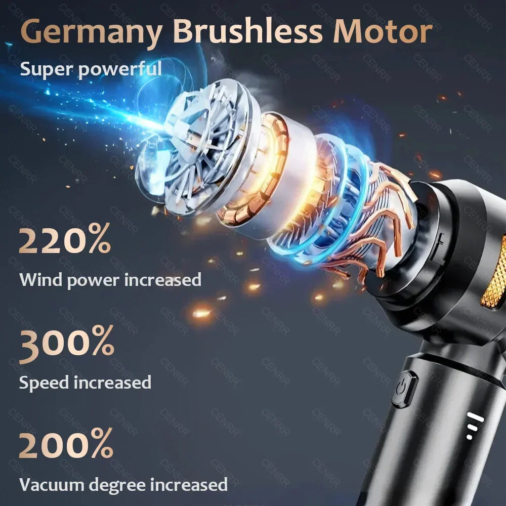 CENRR 998000PA Car Vacuum Cleaner Powerful Portable HandHeld Vacuum Cleaner For Car Wireless Cleaner Robot Car Accessories