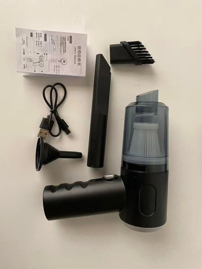 Handheld Car Vacuum Cleaner,  Portable Cordless, Dual use of blowing and suctionMulti-Nozzles, for Car, Home, Pet, Office