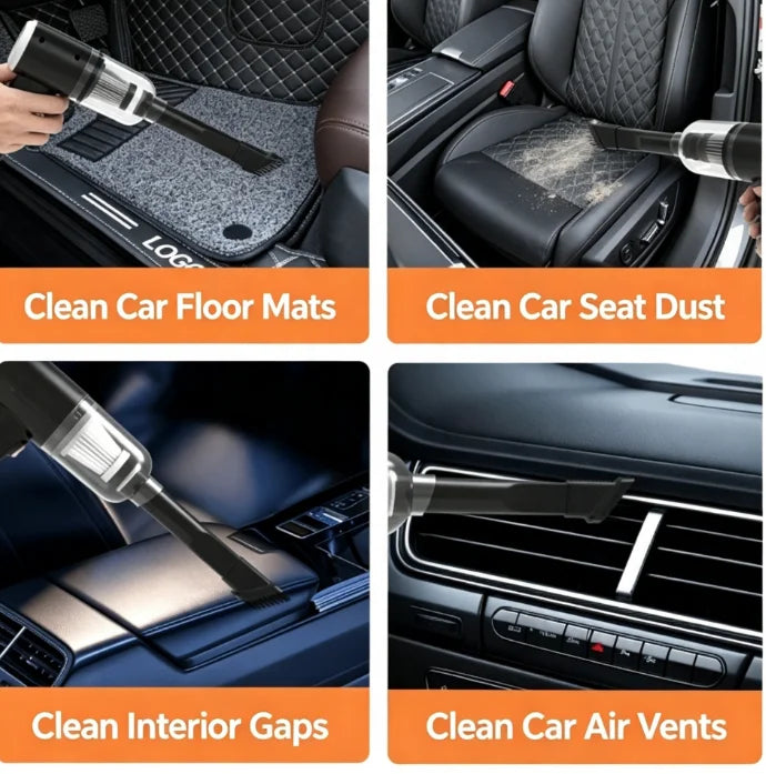 Handheld Car Vacuum Cleaner,  Portable Cordless, Dual use of blowing and suctionMulti-Nozzles, for Car, Home, Pet, Office
