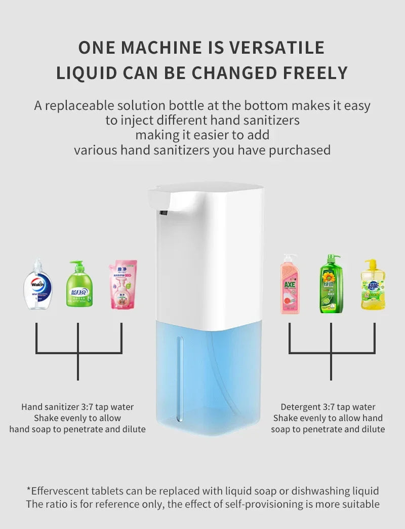 Automatic Soap Dispenser Infrared Sensor Hand Sanitizer USB Rechargeable Foam Hand Sanitizer Applicable To Kitchen And Bathroom