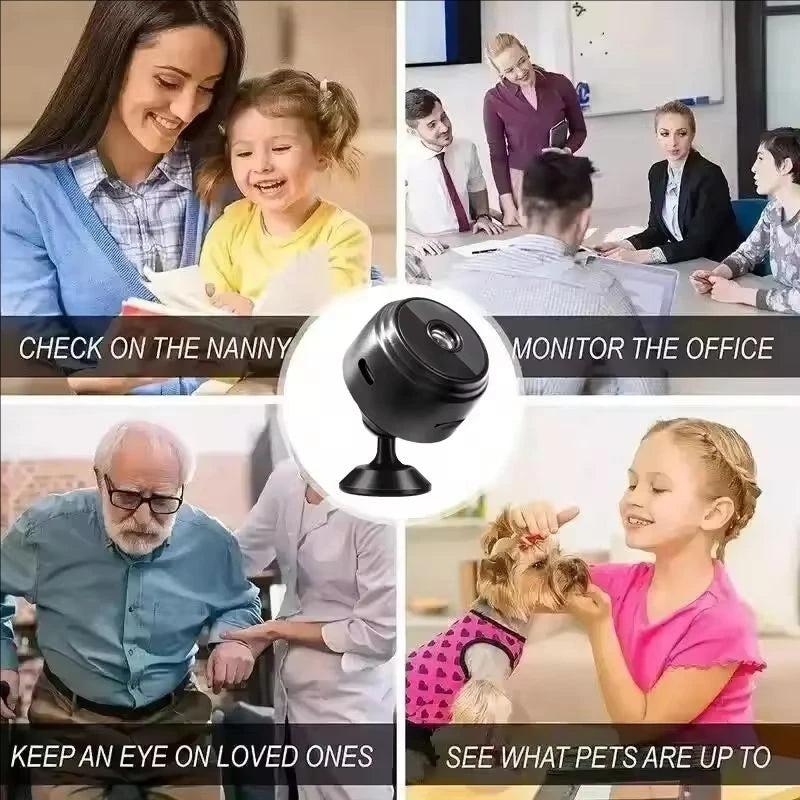 A9 HD WiFi Smart Surveillance Camera Wireless Home Security Monitor Sensor Camcorder with Safety Video Streaming