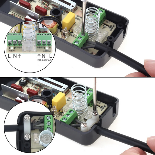 220V Foot Dimmer Switch Foot Operated LED Dimmer Switch Full Range Inline Slide Control Switch for Floor Lamp / LED Lamp LZB