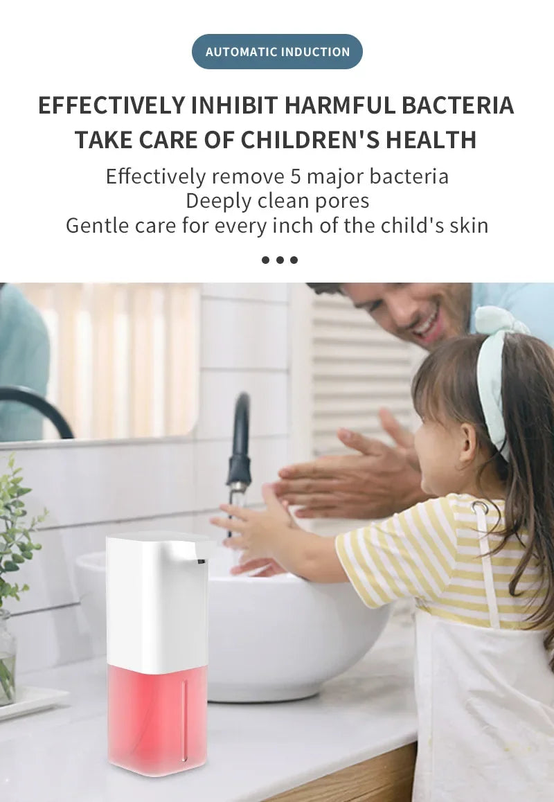 Automatic Soap Dispenser Infrared Sensor Hand Sanitizer USB Rechargeable Foam Hand Sanitizer Applicable To Kitchen And Bathroom