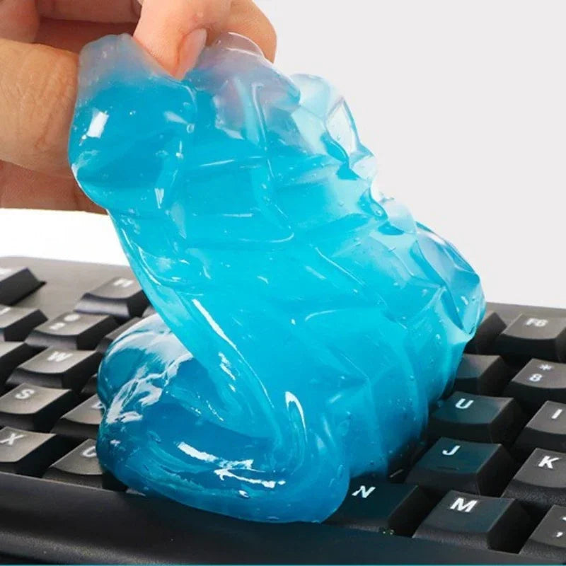 Car Cleaning Gel Slime 1pc Magic Dust Remover for Vents Computer Keyboards and Interior Accessories - ABS Resin Materia Amagi