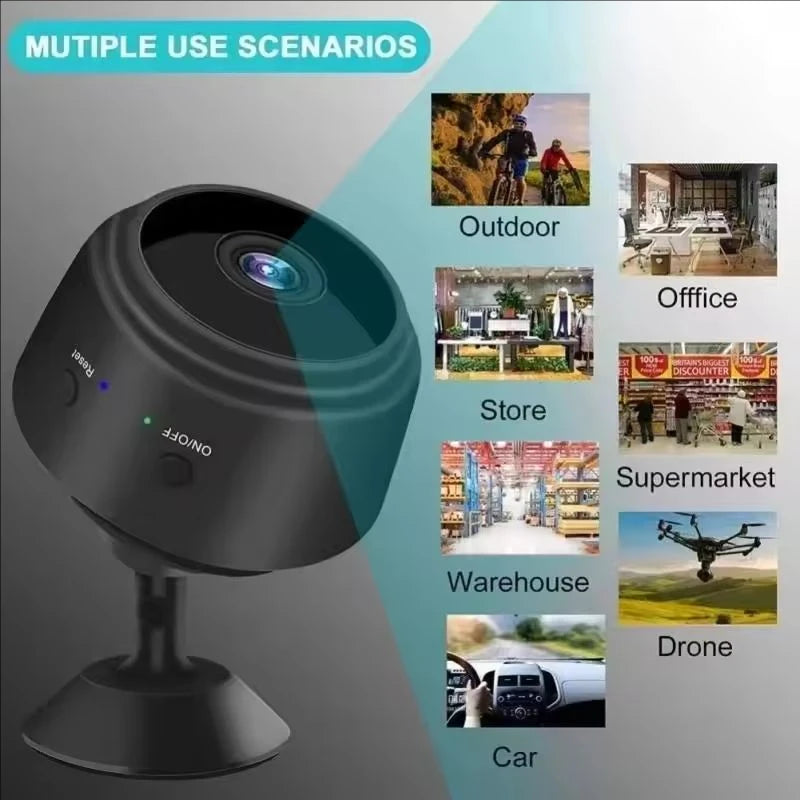 A9 HD WiFi Smart Surveillance Camera Wireless Home Security Monitor Sensor Camcorder with Safety Video Streaming