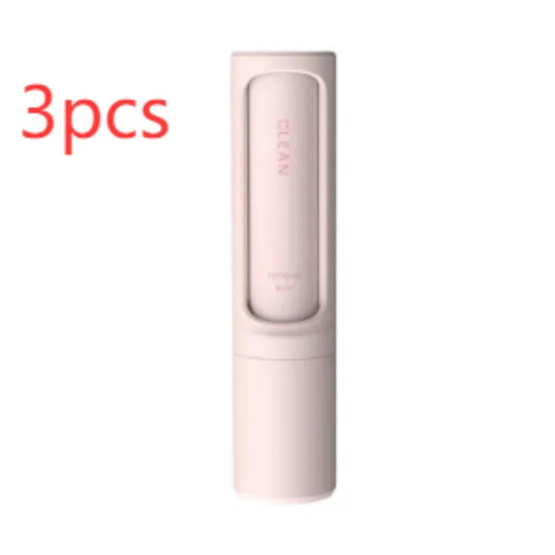 Set of 3 portable pink pet water bottles for dogs and cats, travel-friendly design