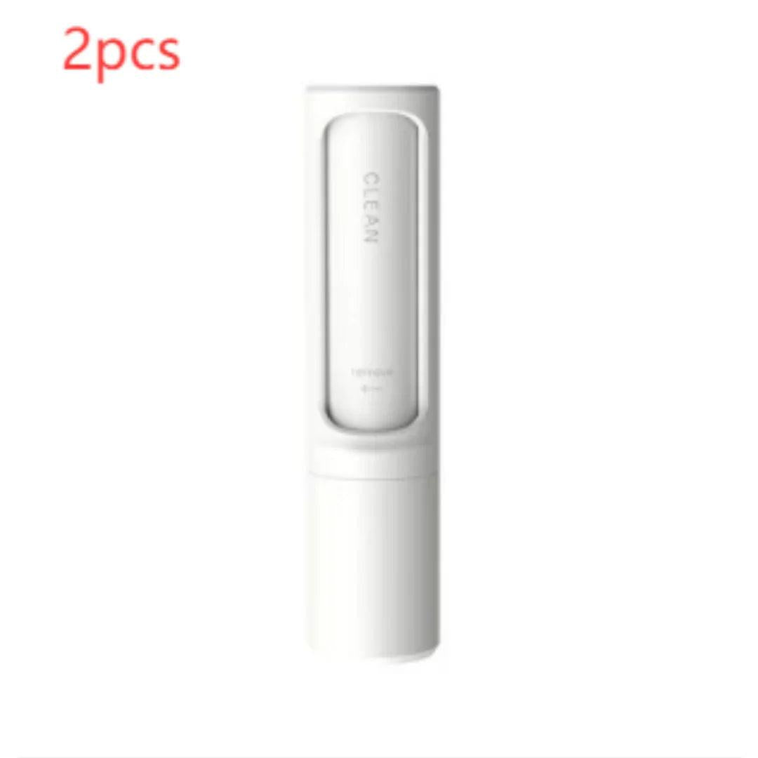 2pcs portable white pet hair remover brush for dogs and cats